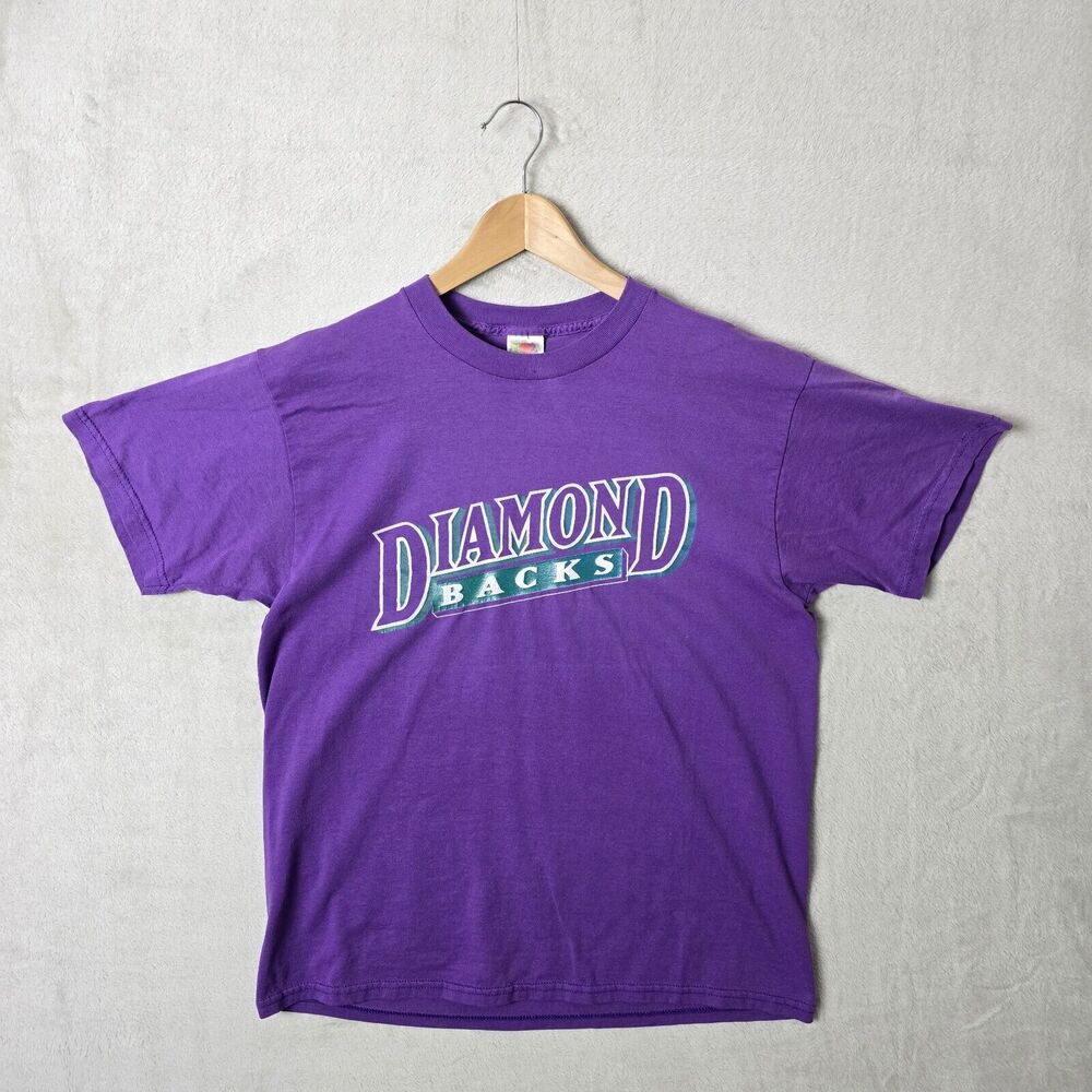 Vintage 90s Arizona Diamond Backs Baseball Fan Jersey Tee Size Large FOTL VTG - Picture 2 of 8
